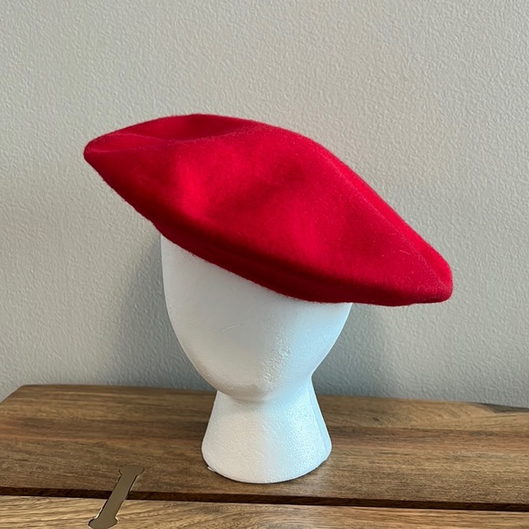 J. Crew Italian Wool Red Beret